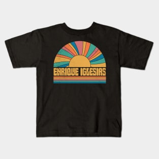 Graphic Iglesias Proud Name Distressed Birthday Retro Style Kids T-Shirt